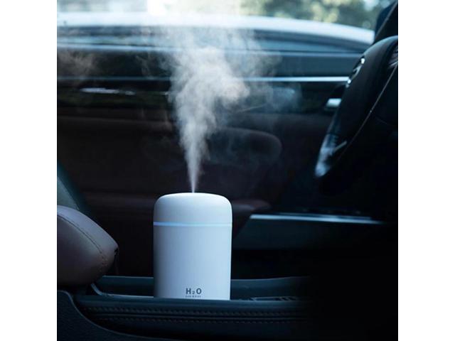 Gemdeck 300ml Mini Air Humidifier Ultrasonic Aroma Essential Oil Diffuser Auto Shut-off USB Mist Sprayer Home Car Air Humidifier Light Pink
