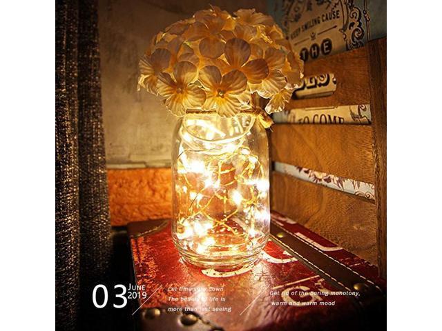 Gemdeck Hanging Lantern Mason Jar Lights Wooden Board Led Mason Jar Wall Lights