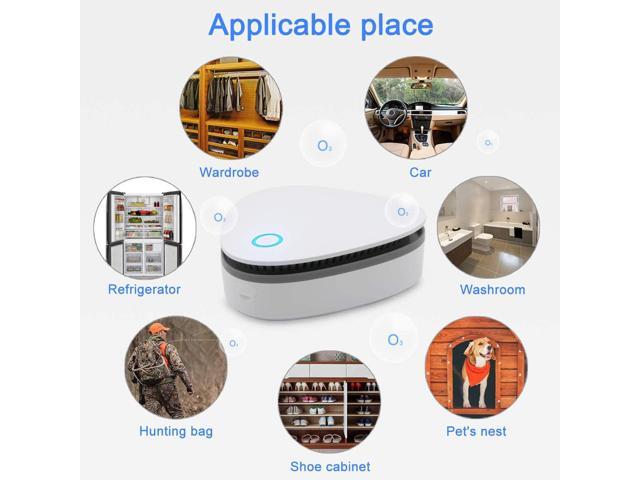 Gemdeck Battery Powered Mini Ozone Purifier for Home,Car,Refrigerator,Shoe cabinet, Hunting bag(Battery not include)