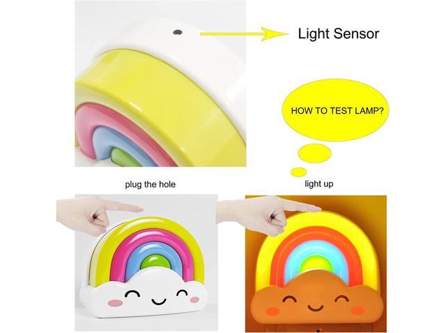 Gemdeck LED Rainbow Night Light, Plug in Night Light for Kids, Nightlight for Baby Children