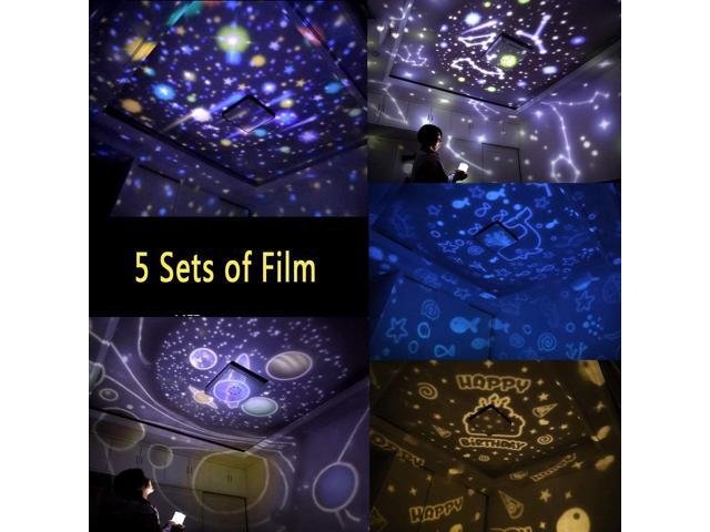 Gemdeck Night Lights for Kids, Multifunctional Night Light Star Projector Lamp for Decor