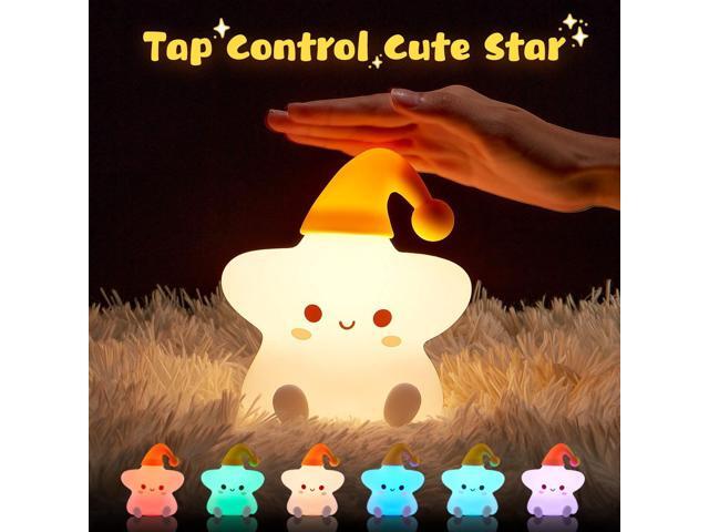 Gemdeck Silicone Cute Stars Night Light, Baby Star Night Light, Battery Night Light Lamp