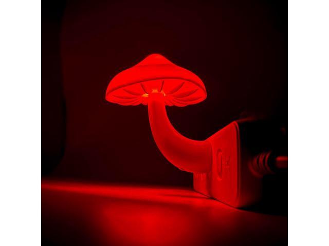 Gemdeck Mushroom Night Light, Plug-in LED Night Light, Wall Based Mushroom Lamp for Room
