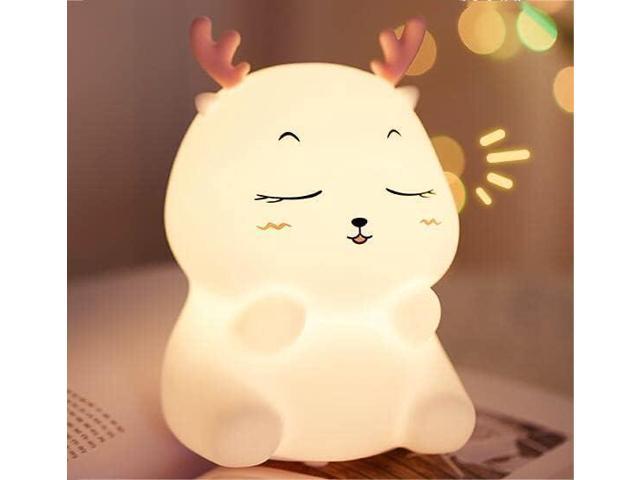 Photos - Chandelier / Lamp Gemdeck Cute Deer Night Light Lamp for Kid, Mins Timer, 7 Colors Portable