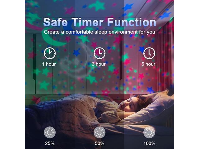 Gemdeck Star Night Light Projector for Kids Bedroom with Timer & Remote Control