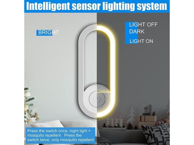 Gemdeck 2 Pcs Ultrasonic Pest Repeller with Night Light, Indoor Pest Control Electronic Insect Pest Repellent