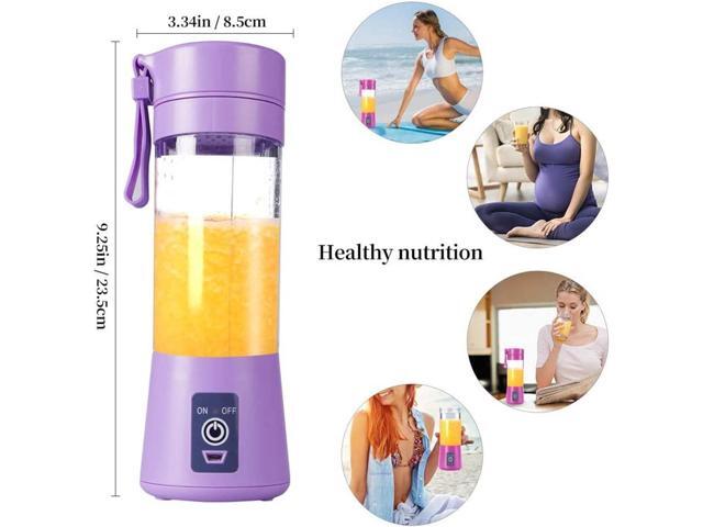 Gemdeck Portable Electric Juicer Cup, Usb Rechargeable Portable Blender,Automatic Household Electric Juicer Purple