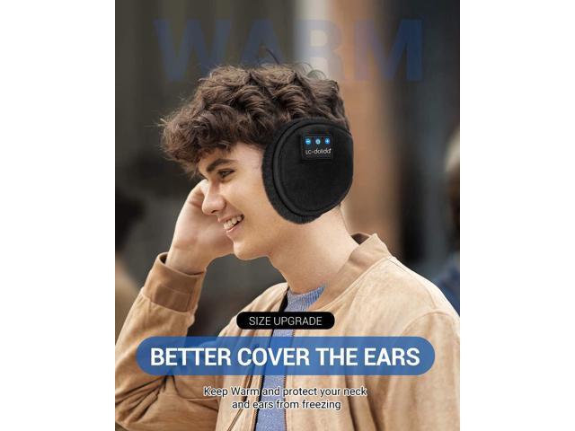 Gemdeck Bluetooth Ear Warmers Ear Muffs Earmuffs Built-in HD Speakers for Winter