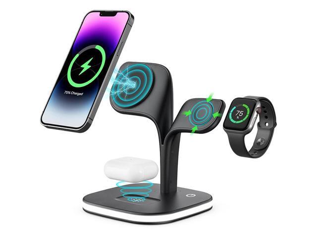Gemdeck Magnetic Wireless Charger, 5 in 1 Fast Mag-Safe Wireless Charger Stand