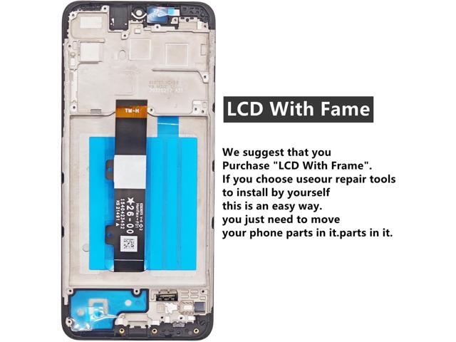 for Motorola G Pure Screen Replacement with Frame for Moto G Pure XT2163 XT2163DL XT2163-4 LCD Display Digitizer Touch Screen Assembly 6.5 inch Black