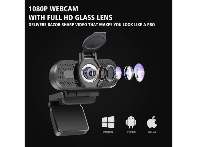 LarmTek 1080p Full Hd Webcam,Computer Laptop Pc Mac Desktop Camera for Conference and Video Call,Pro Stream Webcam with Plug and Play Video...