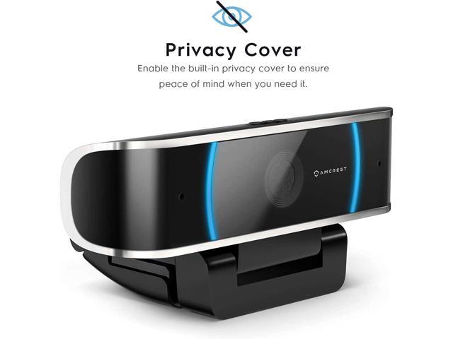 Amcrest 5-Megapixel Webcam with Microphone, Web Cam USB Camera, Computer HD Streaming Webcam for PC Desktop & Laptop w/Mic, Wide Angle Lens & Large...