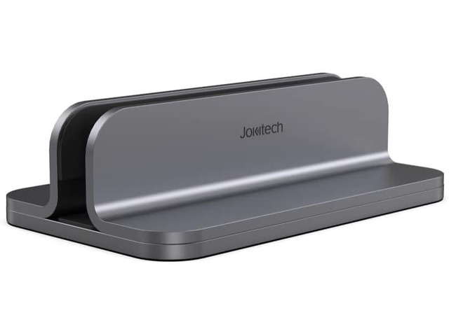 JOKItech Aluminum Laptop Vertical Stand Organizer, Sturdy Laptop Computer Holder Desktop Stand Compatible with new Retina Apple MacBook...