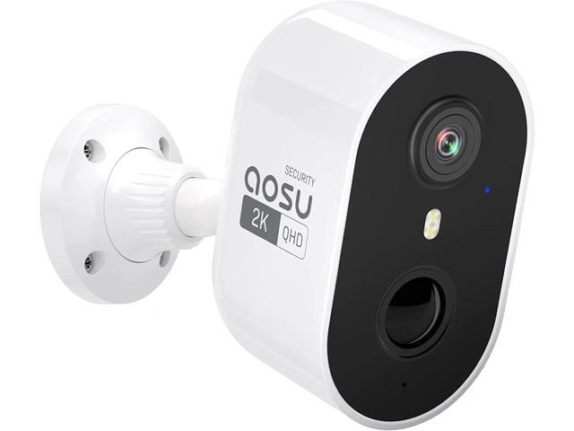 aosu 2K Security Cameras Wireless Outdoor, Battery Powered for Home Security Cameras with PIR Human Motion Detection, Full-Color Night Vision,...