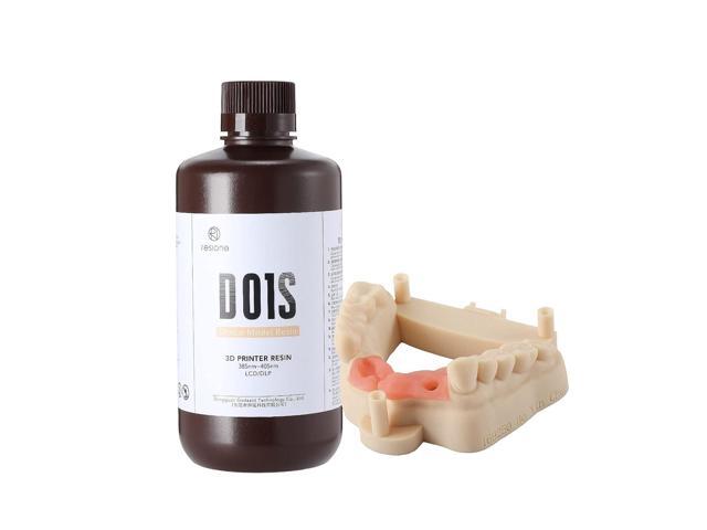 RESIONE 3D Printer Resin, D01S Dental Model Resin for Restoration Implant Study Models High Dimensional Accuracy with Not Warped and Very Low.