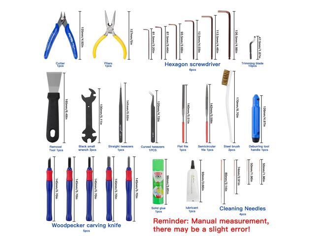 39Pcs 3D Printer Tools Kit Includes Resin Removal Cleaning Deburring Tool Sanding and Hotend Disassembly Multi-Purpose Tool, 3D Printer Accessories...