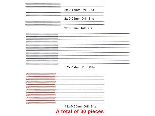 SIQUK 33 Pcs 3D Printer Nozzle Cleaning Tools Kit 30 Pcs 0.15mm, 0.25mm, 0.35mm, 0.4mm, 0.5mm Cleaning Needles 2 Pcs Tweezers and 1 Pc Cleaning Cloth