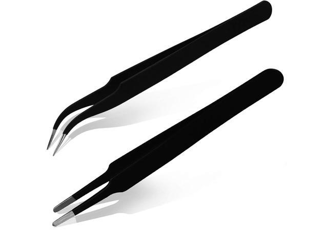 SIQUK 33 Pcs 3D Printer Nozzle Cleaning Tools Kit 30 Pcs 0.15mm, 0.25mm, 0.35mm, 0.4mm, 0.5mm Cleaning Needles 2 Pcs Tweezers and 1 Pc Cleaning Cloth