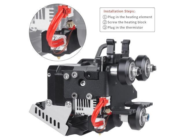 Ender 3 S1 Sprite Extruder Hotend Heater Block Replacement Titanium Heatbreak High Temperature 300 Plated Copper Nozzle for Ender 3 S1 Plus, Ender...