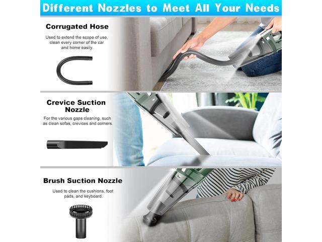 SAKOLD Handheld Vacuum Cordless Mini Portable Rechargeable Car Vacuum Cleaner with 11000PA Powerful Suction for Car Home and Office