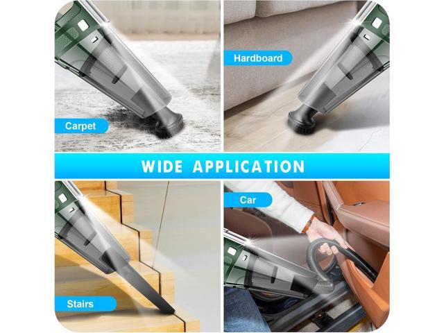SAKOLD Handheld Vacuum Cordless Mini Portable Rechargeable Car Vacuum Cleaner with 11000PA Powerful Suction for Car Home and Office
