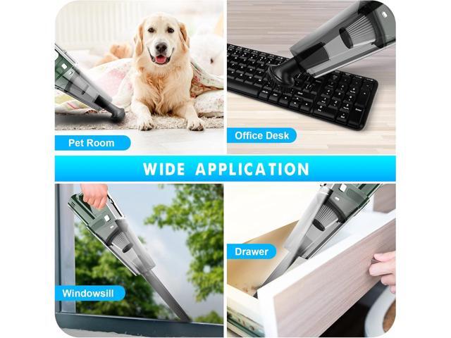 SAKOLD Handheld Vacuum Cordless Mini Portable Rechargeable Car Vacuum Cleaner with 11000PA Powerful Suction for Car Home and Office