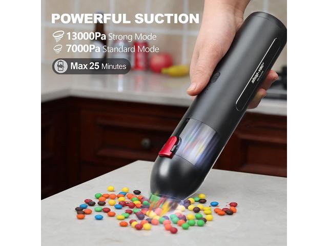 Shop-Vac Handheld Vacuum Cordless, 13000Pa Suction Power, 100W Brushless Motor, Mini Vacuum Cleaner with LED Light, Rechargeable Battery and...