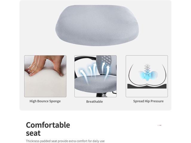 Office Chair Clearance Mid Back Mesh Chair with Ergonomic Lumbar Support and Armrest Adjustable Computer Chair Study Desk Chair Swivel Rolling Task...