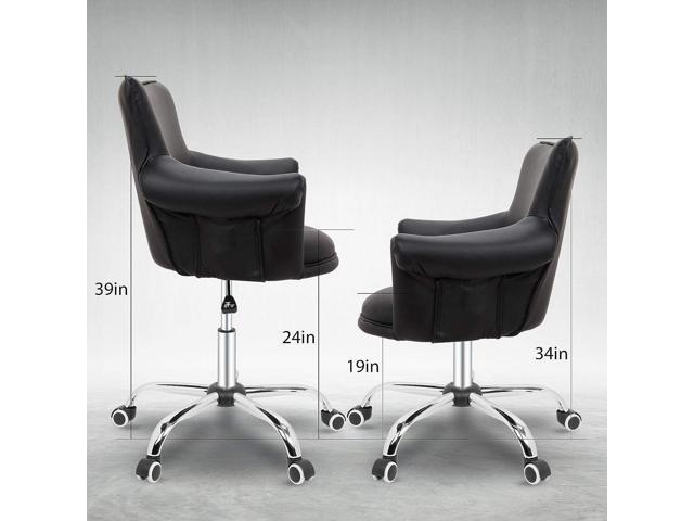 Magshion Vanity Chair Beauty Nail Salon Spa Vanity Seat Adjustable Height Home Office Tufting Desk Chair Bar Stool 360° Swivel Task Chair with 200...