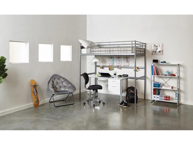 Realspace Jancy Mesh Low-Back Task Office Chair, Black/Chrome, BIFMA Compliant