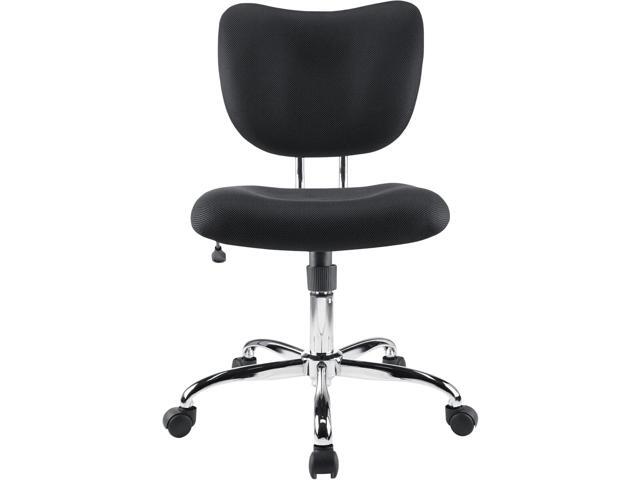 Realspace Jancy Mesh Low-Back Task Office Chair, Black/Chrome, BIFMA Compliant