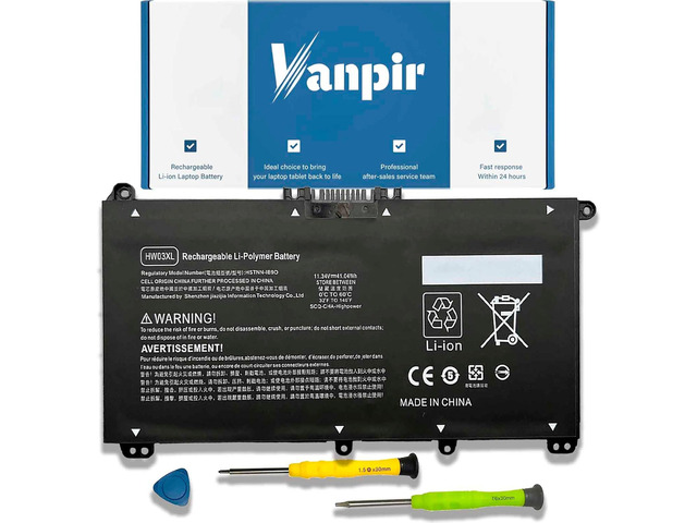 VANPIR HW03XL HSTNN-IB9O Laptop Battery Replacement for HP Pavilion 15-EG 15-EH 15-EG0XXX 15-EH0XXX 15-EG1025CL 15-EG1053CL 15-EG1073CL 15-EH1254NG...