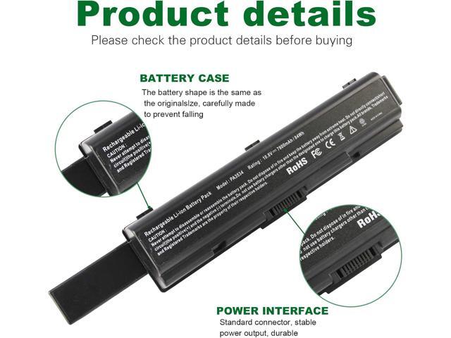 7800mAh PA3727U-1BRS PA3535U-1BRS PABAS098 PABAS099 PABAS174 Laptop Battery for Toshiba Satellite A200 A205 A210 A300 A305 A350 A505 A505-S6005...