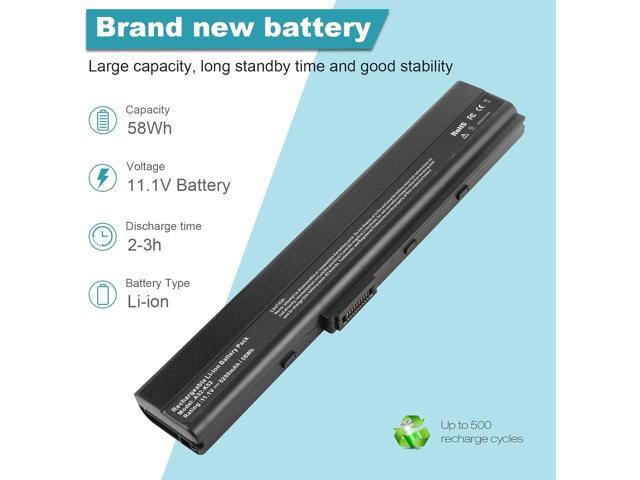 A32-K52 Laptop Battery for ASUS A52F A52J K52F X52N X52J X52F K52D K52J X5IJ K52 K52D K52DE K52DE-EX064V K52F-B1 K52F-BBR5 K52F-BBR9 K52f-c1...