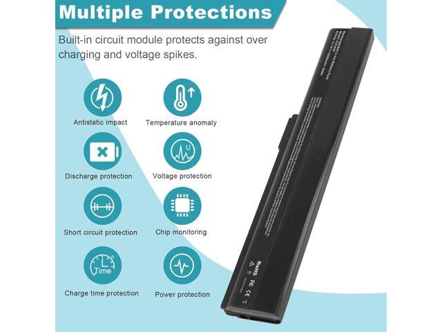 A32-K52 Laptop Battery for ASUS A52F A52J K52F X52N X52J X52F K52D K52J X5IJ K52 K52D K52DE K52DE-EX064V K52F-B1 K52F-BBR5 K52F-BBR9 K52f-c1...