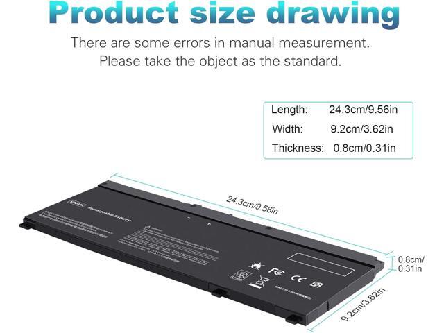 SR03XL SR04XL SRO4XL Laptop Battery for Hp 917678-171 917678-1B1 917678-2B1 917724-855 HSTNN-DB7W HSTNN-IB7Z HSTNN-IB72 TPN-C133 TPN-C134 TPN-Q193...