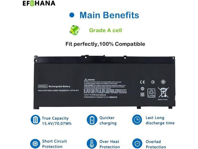 SR04XL SR03XL Laptop Battery for HP Omen 15-CE0XX 15-DC0XX Series 15-CE009LA 15-CE015DX 15-DC0003LA 15-DC0051NR Pavilion 15-CB0XX 15-CX0XX...