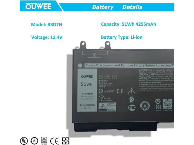 R8D7N Laptop Battery Compatible with Dell Latitude 5400 5410 5500 5510 Precision 3540 3550 Inspiron 7590 7591 7791 2-in-1 Series 0R8D7N 1V1XF 4GVMP...