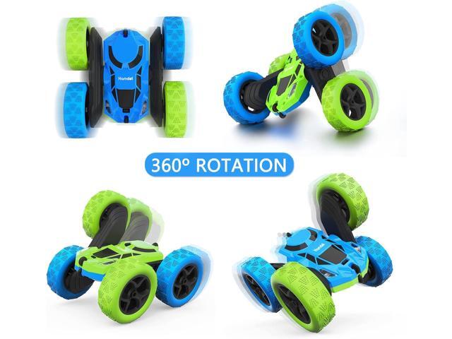 Remote Control Car for 6-12 Year Old Double Sided 360°Rotating 4WD RC Cars with Headlights 2.4GHz Electric Rechargeable Race Stunt Toy Car for Boys...