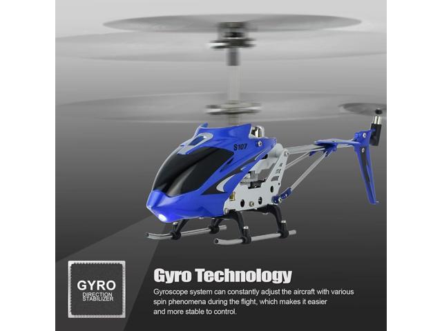 Cheerwing S107/S107G Phantom 3CH 3.5 Channel Mini RC Helicopter with Gyro Blue