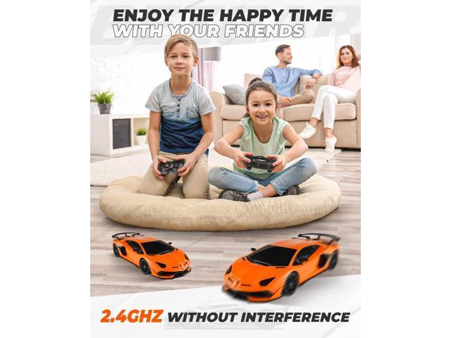 BEZGAR Remote Control Car Licensed RC Car, 1:24 Lambo Toy Car for Kids, Lambo Aventador SVJ Remote Control Model Car Electric Sport Racing Hobby...
