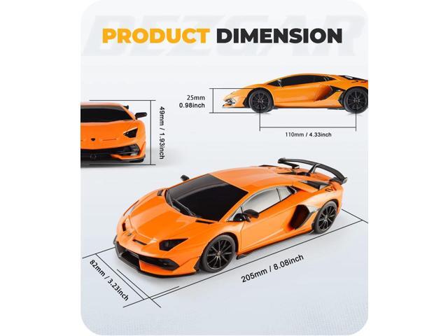 BEZGAR Remote Control Car Licensed RC Car, 1:24 Lambo Toy Car for Kids, Lambo Aventador SVJ Remote Control Model Car Electric Sport Racing Hobby...