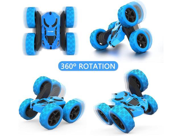 Remote Control Car Double Sided 360°Rotating 4WD RC Cars with Headlights 2.4GHz Electric Race Stunt Toy Car Rechargeable Toy Cars for Boys Girls...