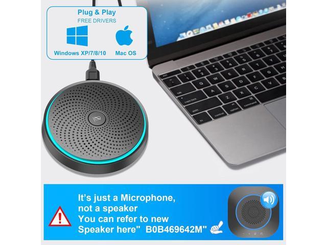 Conference USB Microphone, ANSTEN Omnidirectional Condenser PC Mic Pick Up Voice 10ft,Ideal for Video Conferencing Recording, Skype, Online Class,...