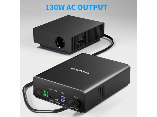 Krisdonia Power Bank with AC Outlet, Portable Laptop Charger Battery Bank USB C 100W Fast Charging, 80000mAh/296Wh Power Station External Battery...