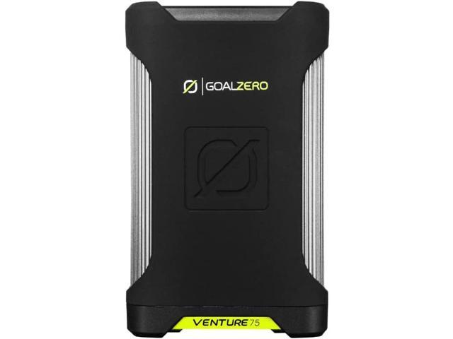 Goal Zero Venture 75 Portable Charger Power Bank 19200mAH 60W USB-C Power Delivery Port, 2 USB Outputs IP67 Rating 50 Lumens Flashlight