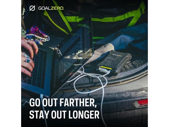 Goal Zero Venture 75 Portable Charger Power Bank 19200mAH 60W USB-C Power Delivery Port, 2 USB Outputs IP67 Rating 50 Lumens Flashlight