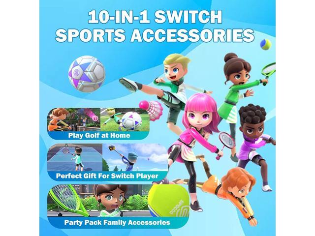 Switch Sports Accessories for Nintendo Switch Games, Family Party Pack Game Accessories Set Kit for Kids Switch OLED Sports Games