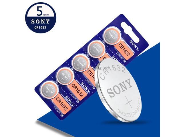 5pc/lot For Sony CR1632 Button Cell Battery For Watch Car Remote Key cr 1632 ECR1632 GPCR1632 3v Lithium Battery