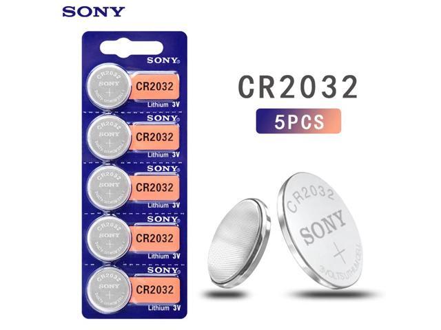 5pcs For SONY 2032 battery cr2032 cr 2032 5004LC KL2032 SB-T15 3v Button Cell Coin Lithium Batteries for Watch Computer Toys